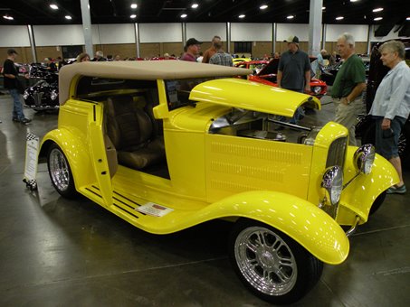 yellow hot rod